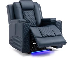 Massagefauteuil met LED-verlichting en draaibare functie - Ontspanning en Comfort voor Thuis