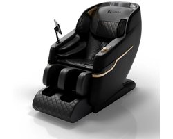 Massagestoel NAXOS - Volledige lichaamsmassagefunctie - Airbagmassagetechnologie - Zwart