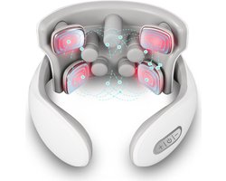 Nekmassageapparaat, 15 intensiteitsniveaus, 6 standen, TENS-pulsstroom.