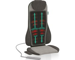 Olympus - ZEN - Shiatsu Rollende en Percussie Massagestoel voor ontspanning - rug - met SiliComfort gel - met kalmerende warmte en aromatherapie - Oeko-Tex stof