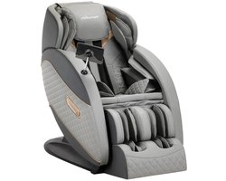 Sakura® Massagestoel - 2025 model - Rugmassage en Nekmassage - Voetmassage - Zero Gravity Modus - LCD Scherm - Speakers - Luxe massagestoel - Standard - Grijs