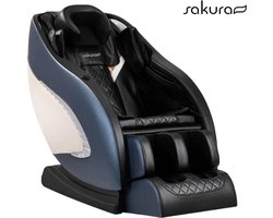 Sakura® Massagestoel - Rugmassage en Nekmassage - Voetmassage - Zero Gravity Modus - LCD Scherm - Speakers - Luxe massagestoel - Blauw