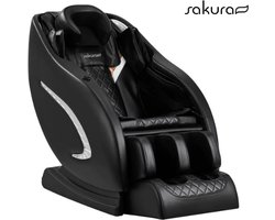 Sakura® Massagestoel - Rugmassage en Nekmassage - Voetmassage - Zero Gravity Modus - LCD Scherm - Speakers - Luxe massagestoel - Zwart