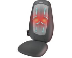 Verstelbare Shiatsu Massagestoel voor Rug en Schouders met 3 Soorten Massage en Warmtefunctie