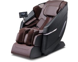 VEVOR Massagestoel met Flexibele SL-Rail, 3D Full Body Shiatsu-Massageapparaat, Zwaartekrachtvrij, 10 Tot 18 Automatische Modi, Verwarming, Bluetooth-Luidspreker, Luchtkussen en Touchscreen 160 KG