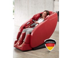 WELCON Prestige II elektrische 3D massagestoel – Zero Gravity – voetmassage – warmtefunctie – rood