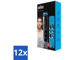 Braun - Trimset - 7-in-1 - 1 Trim Apparaat - 6 Opzetstukken - Voordeelverpakking - 12 stuks