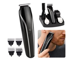 Cheqo® Alles-in-1 Trimmer Set – Tondeuse Set - Oplaadbare Haartrimmer 600mAh – Baardtrimmer – Precisietrimmer – Lichaamstrimmer – Neus- en Oorhaartrimmer – Scheerkop – USB – Grooming Kit – 4 Opzetkammen