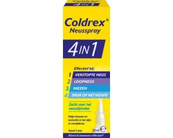 Coldrex 4-in-1 Neusspray - neusspray opent, reinigt en zuivert de neus - 20 ml