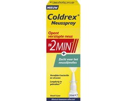 Coldrex - Neusspray - opent verstopte neus in 1 minuut - neusspray bij neusverkoudheid - 20 ml