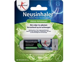 Lucovitaal Neusinhaler frisse pepermunt 1 Stuks