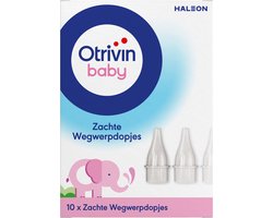 Otrivin Baby Wegwerpdopjes bij Otrivin Baby Aspirator neusjesreiniger 10 Stuks