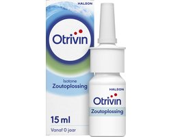 Otrivin Zoutoplossing Neusspray bij een verstopte neus 15 ml