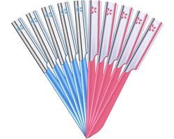 10x Gezichtshaar Trimmer & Wenkbrauwscheermes voor Vrouwen - Dermaplaning & Shaping Tool