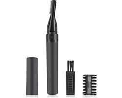 2 in 1 Neus en Oor Trimmer – Wenkbrauw Trimmer – Neushaartrimmer – Oorhaartrimmer – Precisietrimmer – Dames en Heren – Persoonlijke verzorging – Inclusief Batterij – Zwart