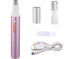 2-in-1 Neushaartrimmer - Neustrimmer - Neustrimmer mannen - Neustrimmer vrouwen - Paars