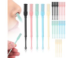 25pcs Neushaartrimmer - 2-in-1 Handmatige Neushaartrimmer - Neushaar Plukker en Knipper voor Mannen en Vrouwen - Rotating Neushaartrimmer in Diverse Kleuren