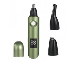 3-in-1 Neushaartrimmer en Oorhaartrimmer met LED-lamp - USB-oplaadbaar