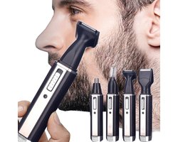 3-in-1 Neushaartrimmer en Oorhaartrimmer - Precisietrimmer voor Neus, Oren en Wenkbrauwen
