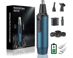 3-in-1 Neushaartrimmer en Oortondeuse voor Mannen en Vrouwen - USB Oplaadbaar, Waterdicht en Pijnloos