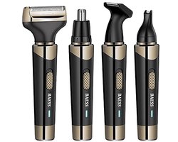4-in-1 Neus Trimmer - Oplaadbaar - Oor- en Wenkbrauwtrimmer - Baardtrimmer - Neushaartjestrimmer - Geschikt voor Mannen en Vrouwen