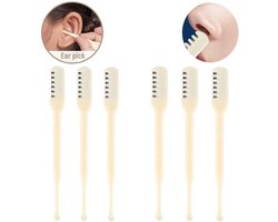 6 Stuks- Neushaartrimmer-neustrimmer mannen-neushaartrimmers-neustrimmer vrouwen- neushaartrimmer heren- neushaartrimmer vrouwen- Neushaarmes- Neustrimmer-2 in 1 Neushaartrimmer-Roterende Neushaar Knipper-Neustrimmer en Oorreiniger 2 in 1