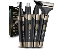 arash® 4-in-1 Neustrimmer - Oplaadbaar – Oor/wenkbrauw trimmer – Baardtrimmer - Neushaartrimmer - Mannen & Vrouwen