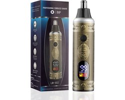 BP® Neustrimmer voor Mannen en Vrouwen - 3-in-1 Trimmer - Neushaartrimmer - Wenkbrauw Trimmer - Oortrimmer - USB Oplaadbaar - 2 Opzetstukken - Roestvrijstaal - Veilig in gebruik