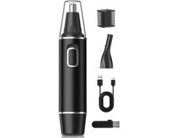 CLVP® Wenkbrauw Trimmer - Precisietrimmer - Neushaartrimmer - Oortrimmer - Waterdicht - Oplaadbaar -Zwart