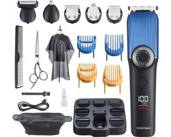 Draadloze Baardtrimmer 5-in-1 voor Mannen – Waterdichte Tondeuse met Neushaartrimmer