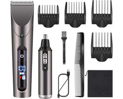 Draadloze Tondeuse en Grooming Kit voor Mannen - Baardtrimmer en Neustrimmer