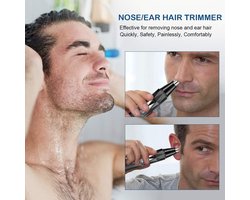 Elektrische neushaartrimmer, scheerapparaat en wenkbrauwtrimmer set voor mannen