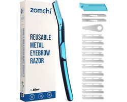 Geavanceerd Wenkbrauwscheermes voor Dames en Heren - Precisie Gezichtscheermes met 6 Messen - Ideaal voor het Trim en Scheren van Gevoelige Gebieden