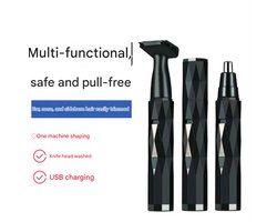 Grensoverschrijdende multifunctionele elektrische neustrimmer Geschikt voor mannen, USB oplaadbare mini wenkbrauwtrimmerset