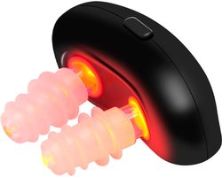 Infrarood neustherapieapparaat met rood licht, draadloos ontwerp, compact en draagbaar, oplaadbaar.