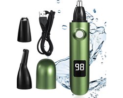 longziming -Neustrimmer 3-in-1 voor Mannen en Vrouwen – Neus-, Oor- en Wenkbrauwtrimmer – Waterdicht IPX7, USB Oplaadbaar – Veilig en Precisie voor Gezichts- en Baardverzorging