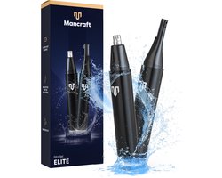Mancraft Neustrimmer Elite - Neushaartrimmer mannen - Oortrimmer - Met Wenkbrauwtrimmer - Waterdicht - Oplaadbaar