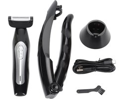 Mannen rugtrimmer met afneembare handgreep voor nat en droog gebruik, ideaal voor het scheren van rug, lichaam en benen met comfortabele grip