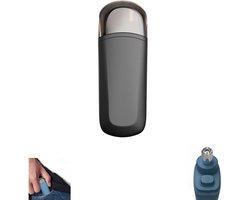 Neus- en oorhaartrimmer, draagbaar, voor mannen, oplaadbare gezichts- en wenkbrauwtrimmer, waterdichte mini-neushaartrimmer voor mannen en vrouwen, pijnloos (zwart)