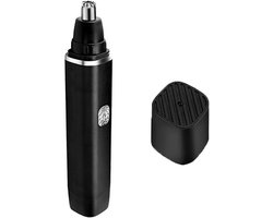 Neus- en oortrimmer, elektrische neus- en oortrimmer, 6000 tpm, pijnloze wenkbrauwtrimmer, voor mannen en vrouwen (zwart)