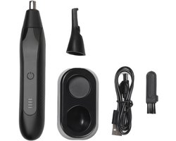 Neus- en oortrimmer voor mannen en vrouwen, multifunctionele beautyset voor mannen, wenkbrauw- en oortrimmer, afneembare kop voor het wassen met water, snel opladen via USB-C