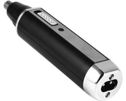 Neus Haren Trimmer - Gezichtsverzorging Tool - Persoonlijke Hygiëne - Vier Verwisselbare Koppen - Compact Formaat - Zwart