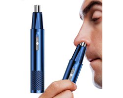 Neus-/oorhaartrimmer, oplaadbaar via USB, professionele trimmer met 6000 toeren per minuut, precisie-verzorgingsapparaat voor zowel mannen als vrouwen, compact formaat 15 x 1 cm.