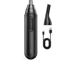 Neushaartrimmer 2 in 1 - Neustrimmer - Wenkbrauw en Oorhaar trimmer - Usb Oplaadbaar - Neustrimmer Mannen en Vrouwen - Zwart