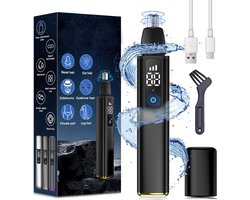 neustrimmer-15,000 RPM-neustrimmer mannen-LED-scherm-3 snelheden-IPX7 waterdicht-Unisex-Oplaadbaar-Dubbelzijdige mestrimmer set