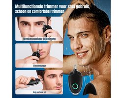 Nexvo® Neustrimmer – Oortrimmer Waterdicht– Verzorgingsproducten - Zwart - 10cm x 5cm x 3cm