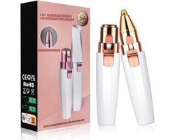 Nexvo®Neustrimmer Vrouwen - Neustrimmer - Wit/Roze - 10cm x 10cm x 5cm