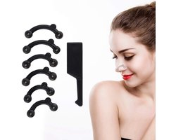 Onzichtbare Neus Clip Bridge, 3 paar Neus Up Lifting Straightening Shaper met Auxiliary Tool Pijnloze Neus Shaping Corrector Bridge Enhancer