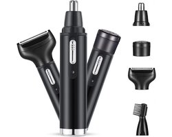 Oplaadbare Neus- en Oortrimmer met Precisiekoppen voor Gezichtshaar