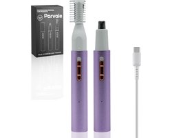 Parvale® Neustrimmer 2 in 1 - Neustrimmer Vrouwen - Neushaartrimmers – Neushaartrimmers – Neushaartrimmers Vrouwen – Neustrimmer mannen – Wenkbrauw Trimmer - Neushaartrimmer Heren - Neustrimmer Oplaadbaar - Neustrimmer Dames